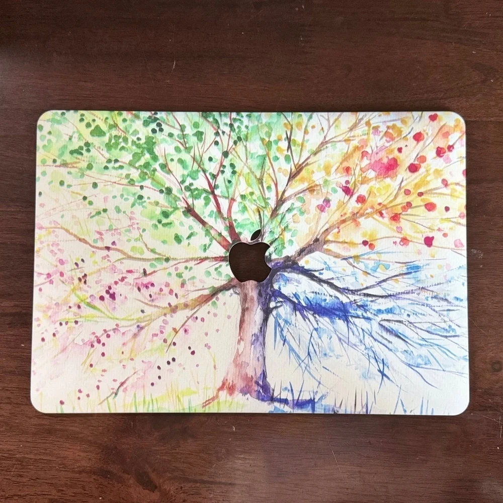 Colorful Tree Watercolor Apple MacBook Air 13